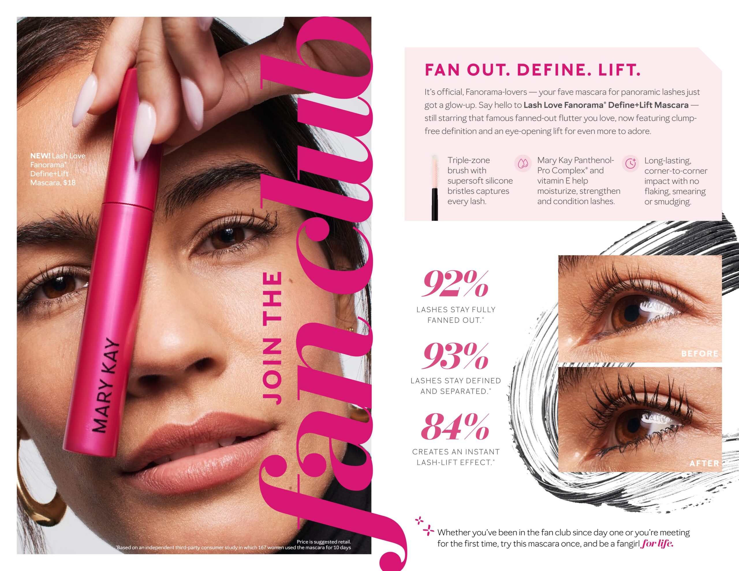 Lash Love Fanorama Define+Lift Mascara Flyer